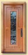 Custom Single Mahogany Door